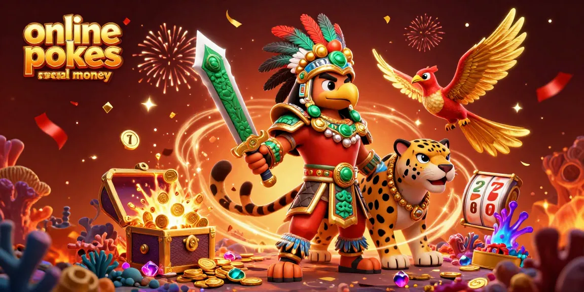 Experience the thrill of online pokies Australia real money with dynamic characters, slot reels, and festive elements.